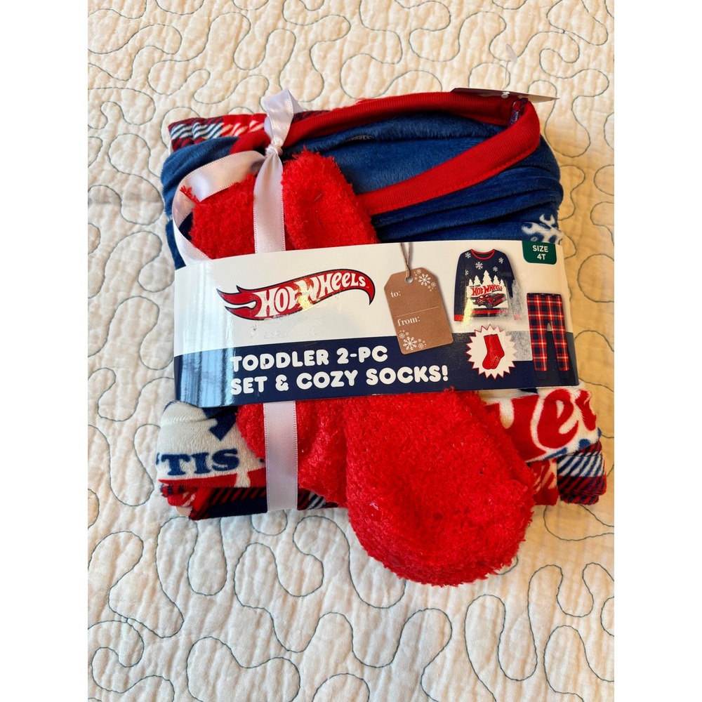 Hot Wheels Boys 3pc Pajama Set Size 4T
